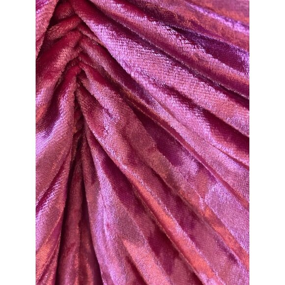 NWT Delfi Collective Marilyn Dress in Magenta Dark Pink Velvet Size Small - Picture 11 of 14